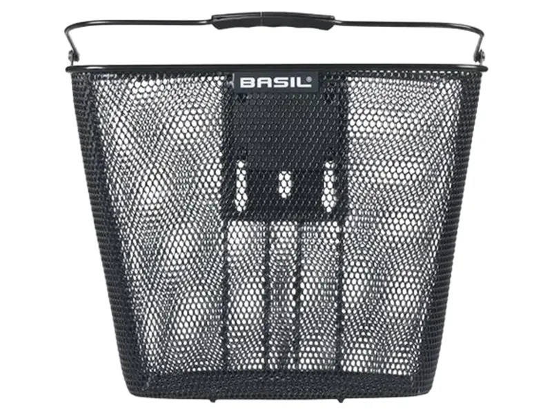 Basil Bilbao Front Bicycle Basket KF in Black-1