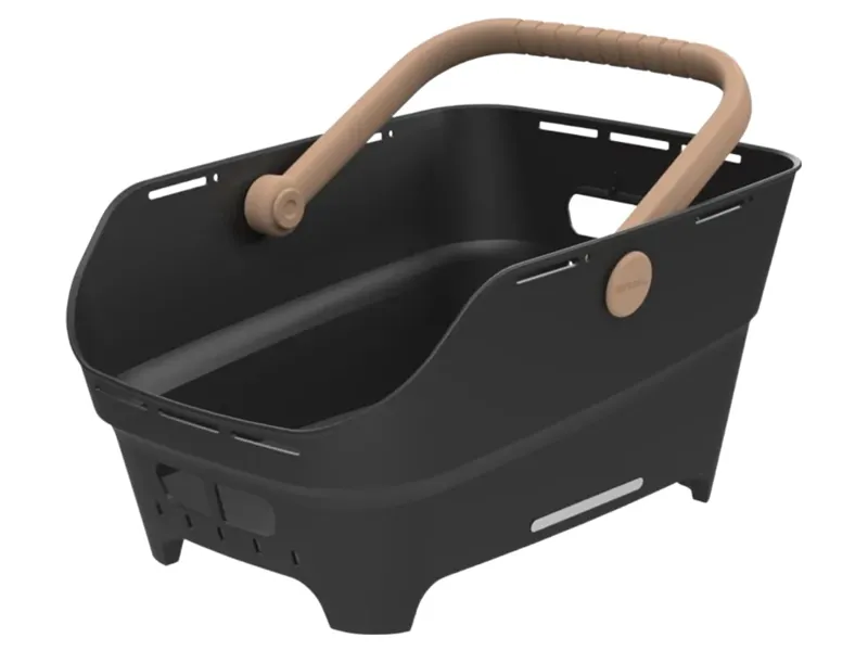 Basil Cento Neo Rear Bicycle Basket in Black