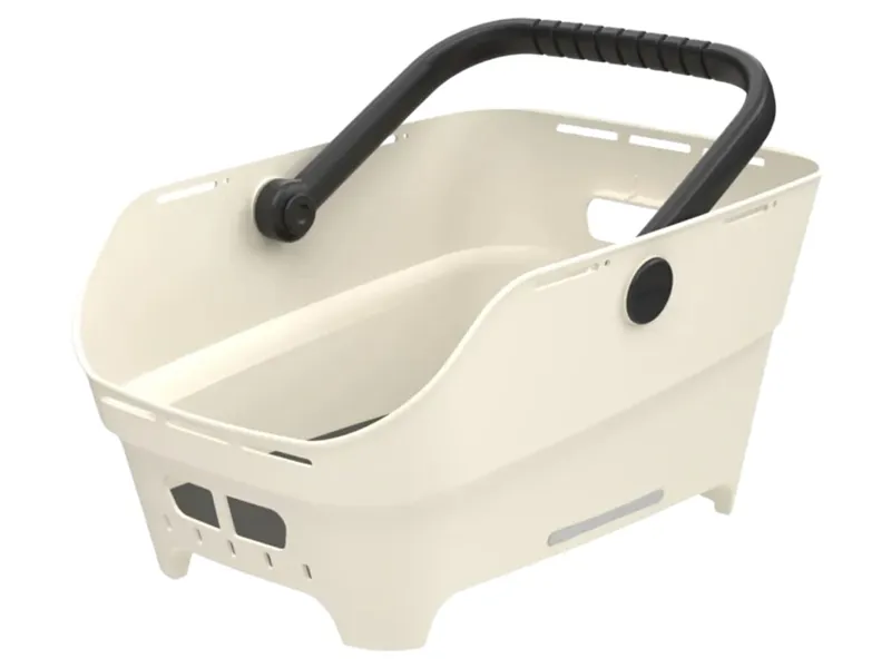 Basil Cento Neo Rear Bicycle Basket in Off-White