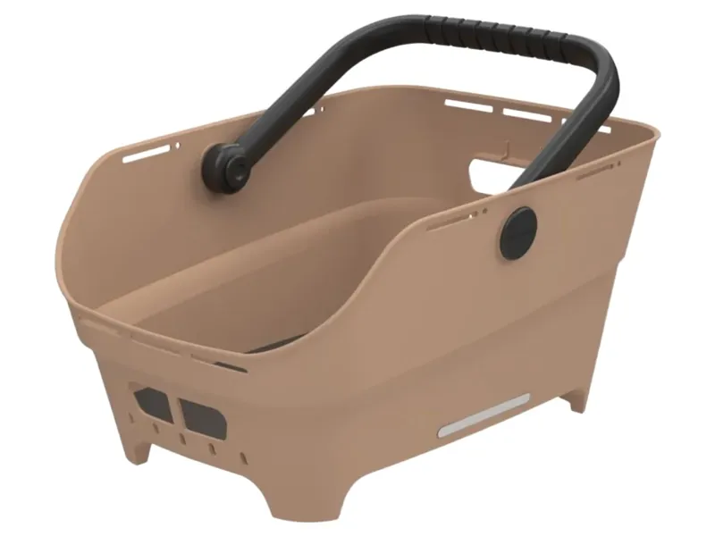 Basil Cento Neo Rear Bicycle Basket in Sand