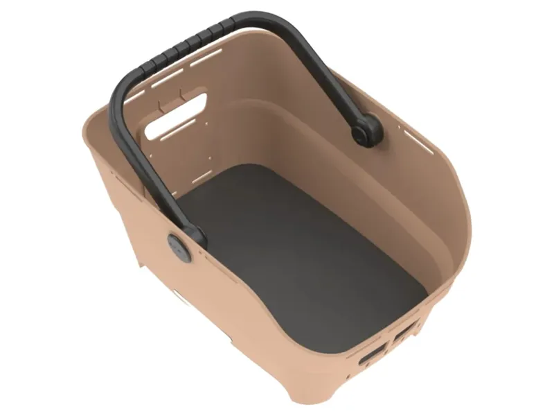 Basil Cento Neo Rear Bicycle Basket in Sand-2