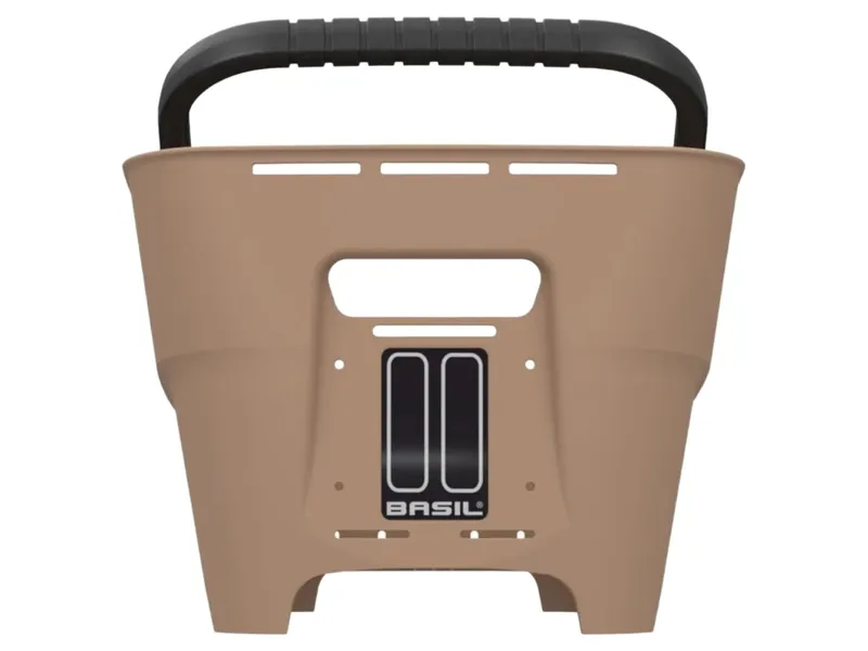 Basil Cento Neo Rear Bicycle Basket in Sand-3