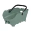 Basil Cento Neo Rear Bicycle Basket in Silvergreen