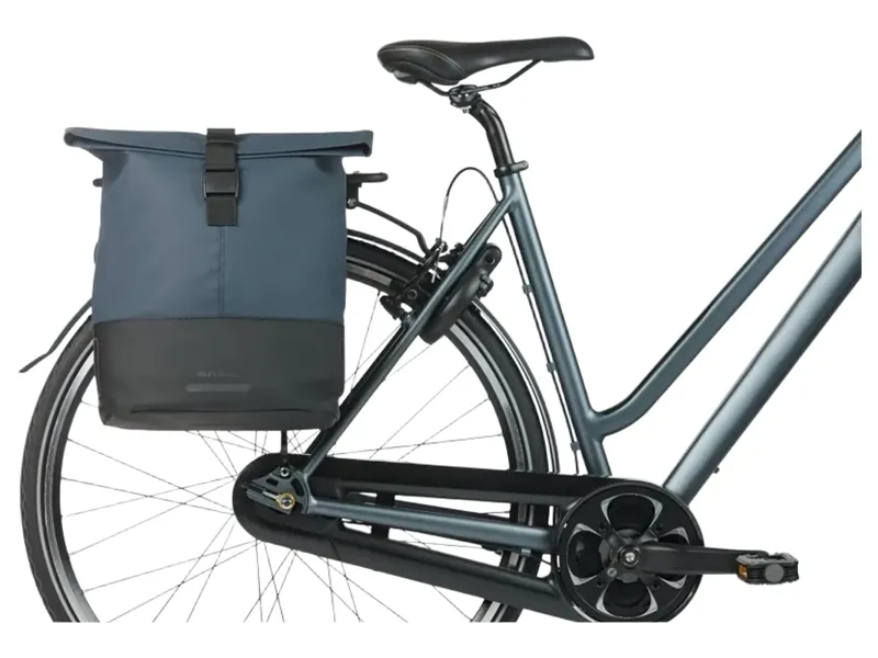 Basil Cove Double Pannier Bag 28-32L in Navy/Black-5