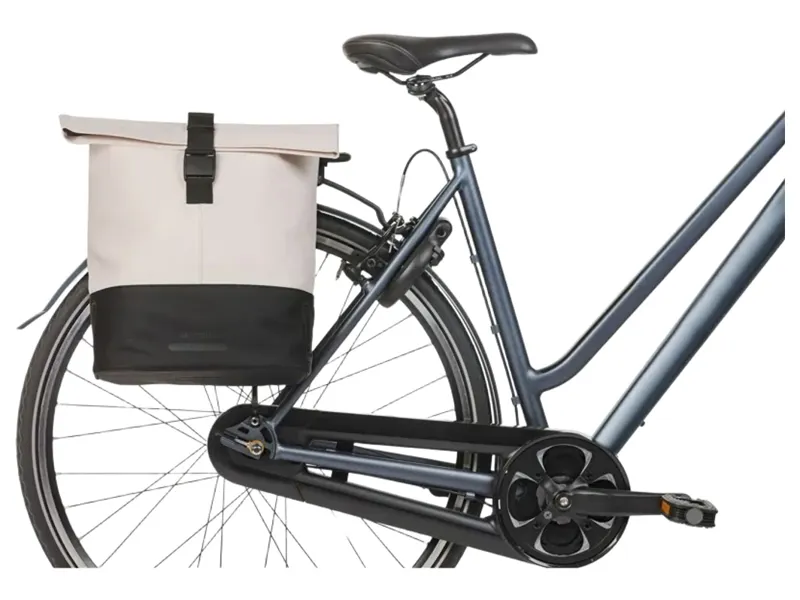 Basil Cove Double Pannier Bag 28-32L in Off-White/Black-5