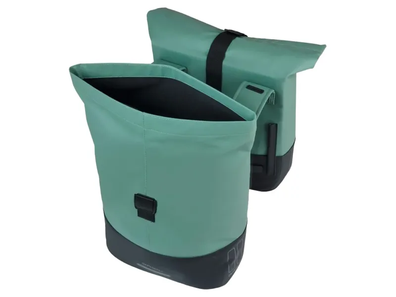Basil Cove Double Pannier Bag 28-32L in Silvergreen/Black-2