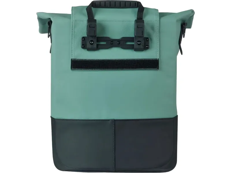 Basil Cove Shopper Bag MIK Hooks 14-16L in Silvergreen/Black-3