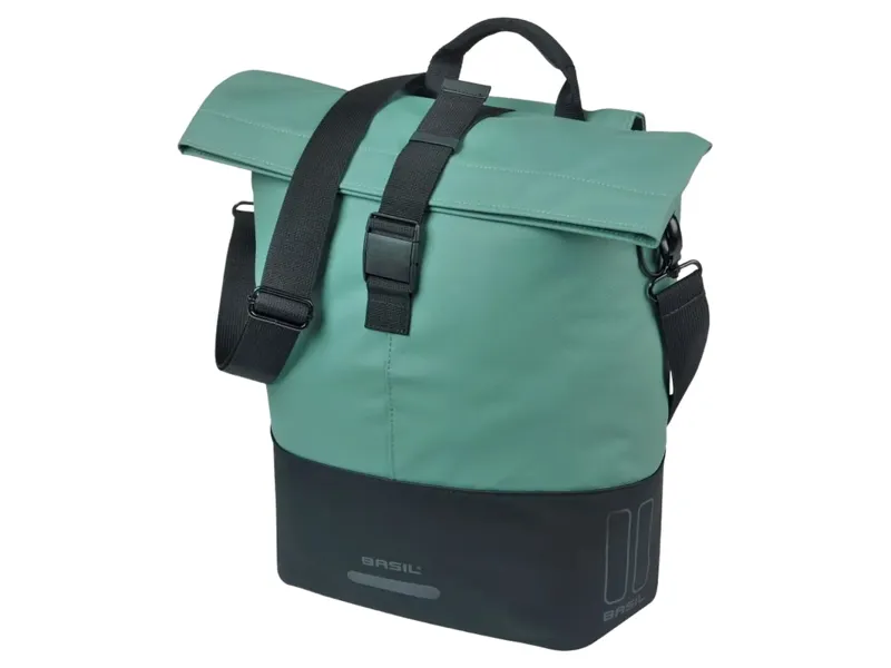 Basil Cove Shopper Bag MIK Hooks 14-16L in Silvergreen/Black