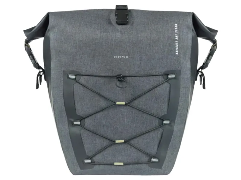 Basil Navigator Storm L MIK Hooks 25-31L Bicycle Bag in Black-1