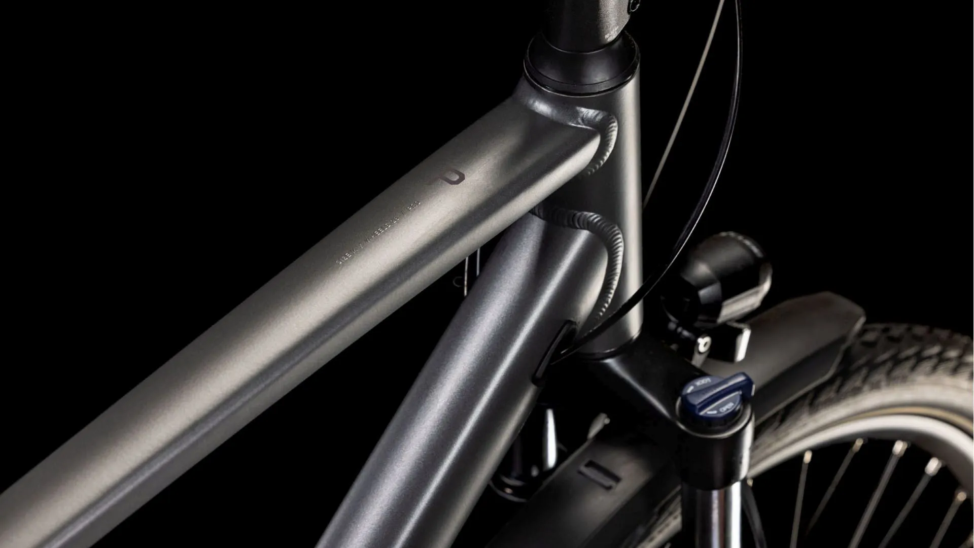 Cube Touring Pro Hybrid Bike 2025 in Slab Grey/Metal