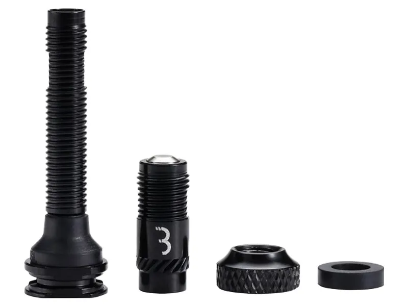 BBB CoreCaps Valve and Caps BTI-166 2pcs 40mm in Black-1