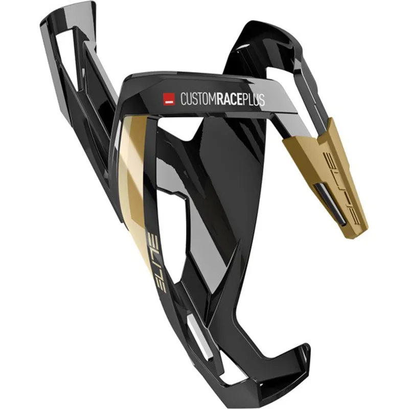 Elite Custom Race Plus Bottle Cage in Black and Tan