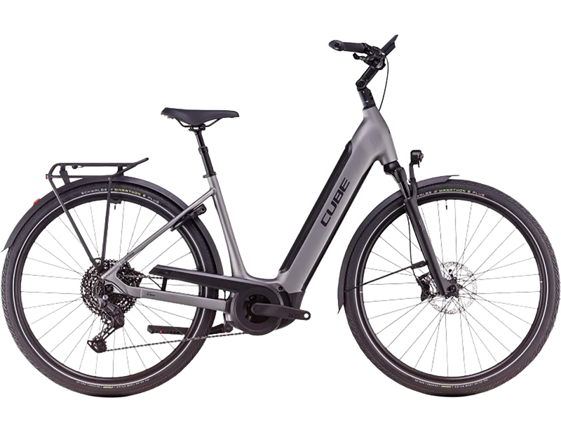 Balfes Bikes Cube Supreme Hybrid SLX 625 Easy Entry Electric Hybrid Bike 2026 in Grey/Lunar | Free postage over £30, £10 off first order, price match & 0% finance.