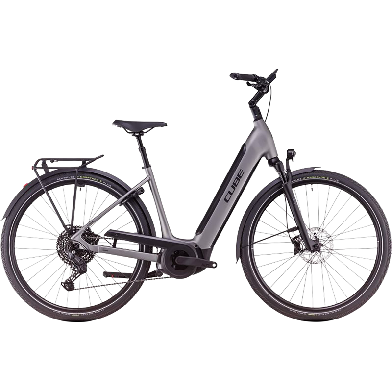 Balfes Bikes Cube Supreme Hybrid SLX 625 Easy Entry Electric Hybrid Bike 2026 in Grey/Lunar | Free postage over £30, £10 off first order, price match & 0% finance.