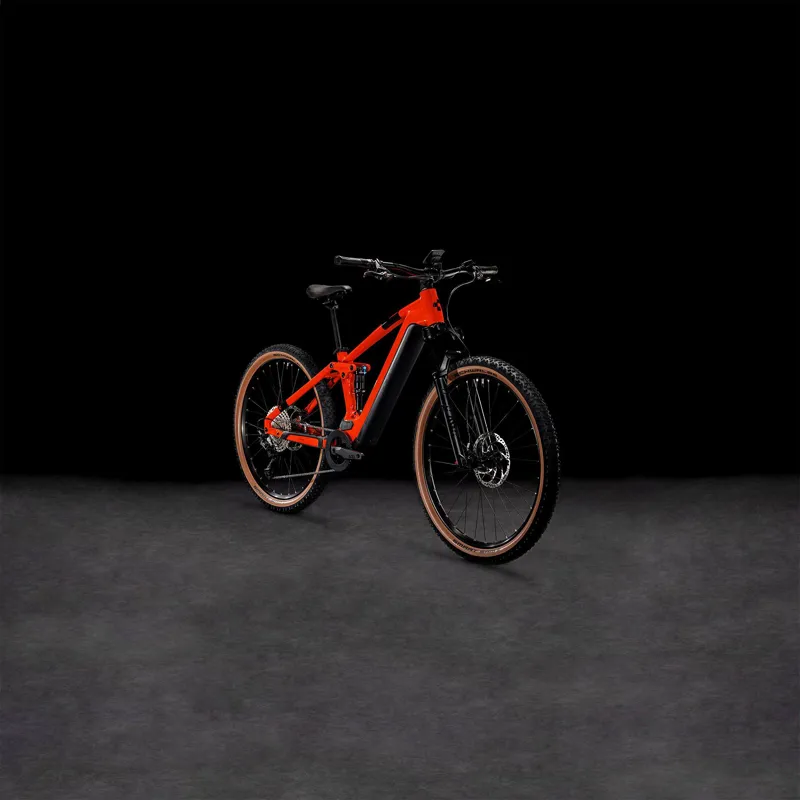 Cube Stereo Hybrid 120 Race 750 Electric Full Suspension Mountain Bike 2024 in Spark Orange-6