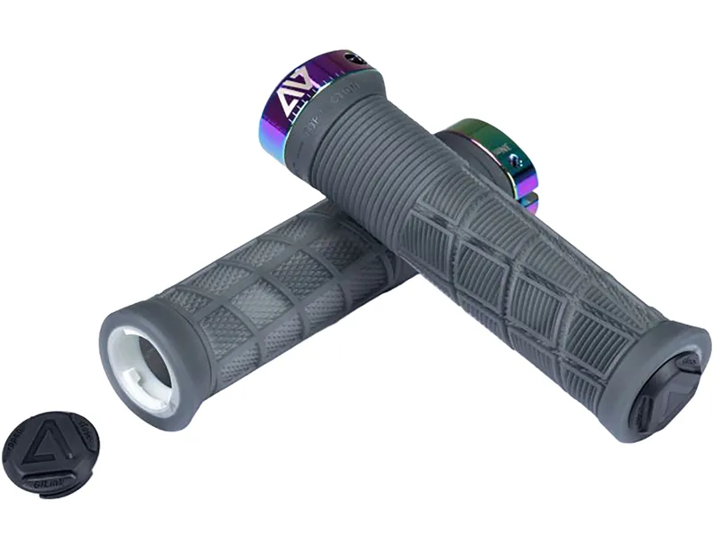 Acid Grips Disrupt in Translucent Black/Oil Slick