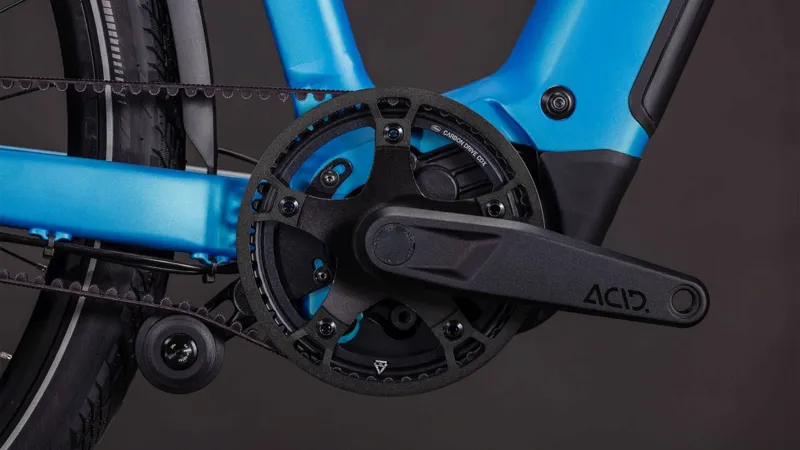 Cube Kathmandu Hybrid Comfort Pro 800 Trapeze Electric Hybrid Bike 2026 in Azure/Black-4