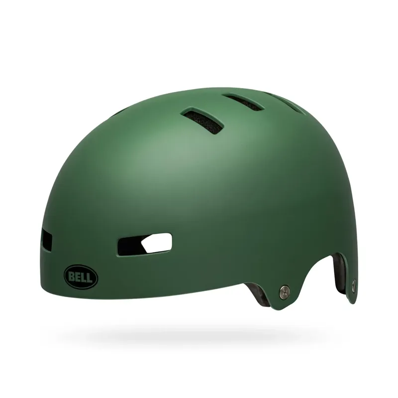 Bell Local Solid BMX Helmet in Dark Green-1