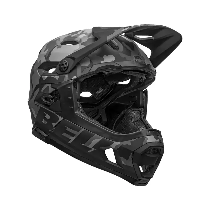Balfes Bikes Bell Super DH Spherical Helmet in Black Camouflage | Free postage over £30, £10 off first order, price match & 0% finance.