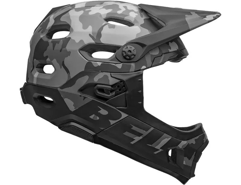 Bell Super DH Spherical Helmet in Black Camouflage-1