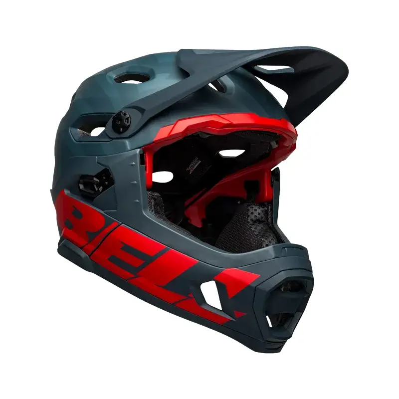 Balfes Bikes Bell Super DH Spherical Helmet in Blue/Red | Free postage over £30, £10 off first order, price match & 0% finance.