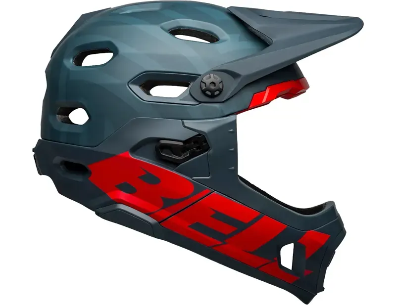 Bell Super DH Spherical Helmet in Blue/Red-2