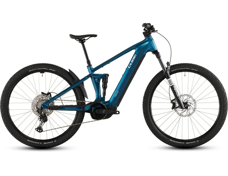 Cube Stereo Hybrid one22 Race 800 Electric Full Suspension Mountain Bike 2026 in Electricblue/White