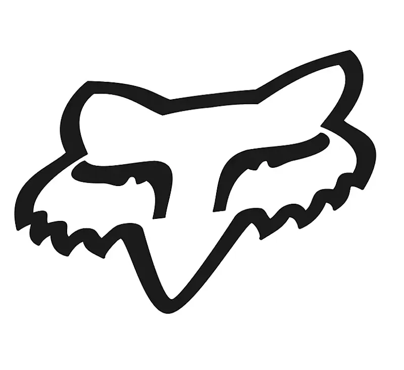 Fox Foxhead TDC 10-inch Sticker in Black