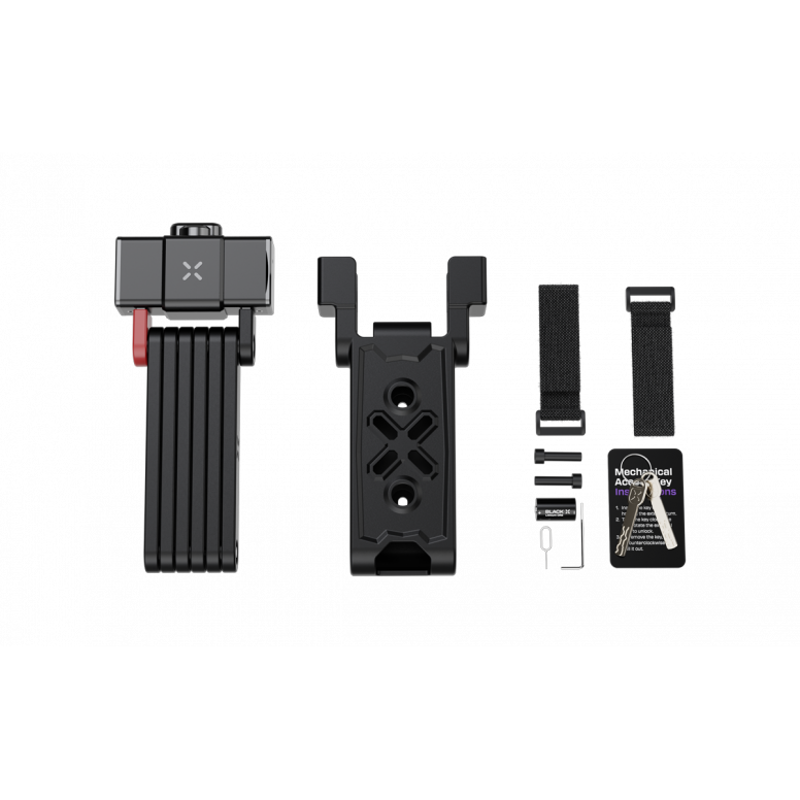 Black X Titan Smart Folding Lock In Black-5