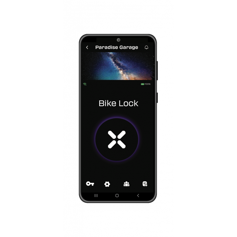 Black X Titan Smart Folding Lock In Black-6