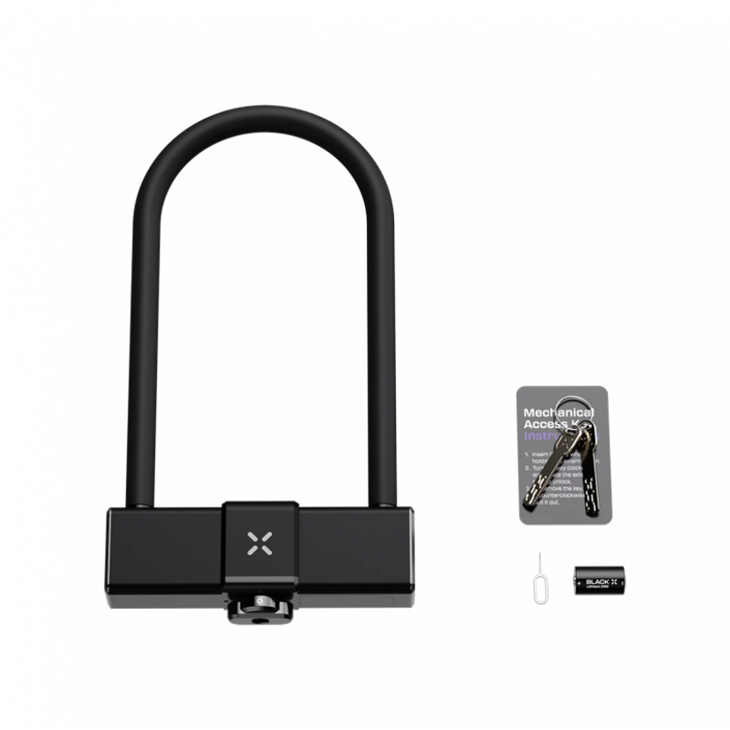 Black X Titan Smart Shackle Lock 229mm in Black-4