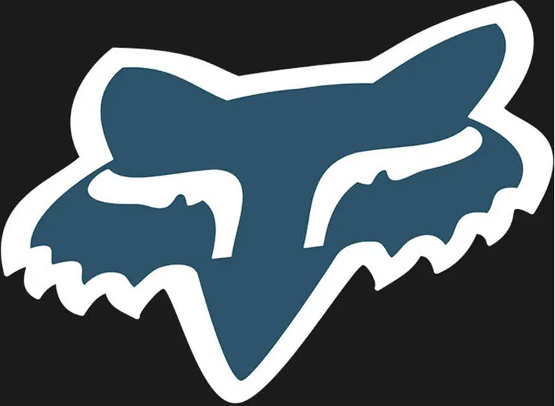 Fox Head 7-inch Sticker in Navy