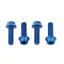 Wolf Tooth 4-piece Water Bottle Cage Bolts in Blue