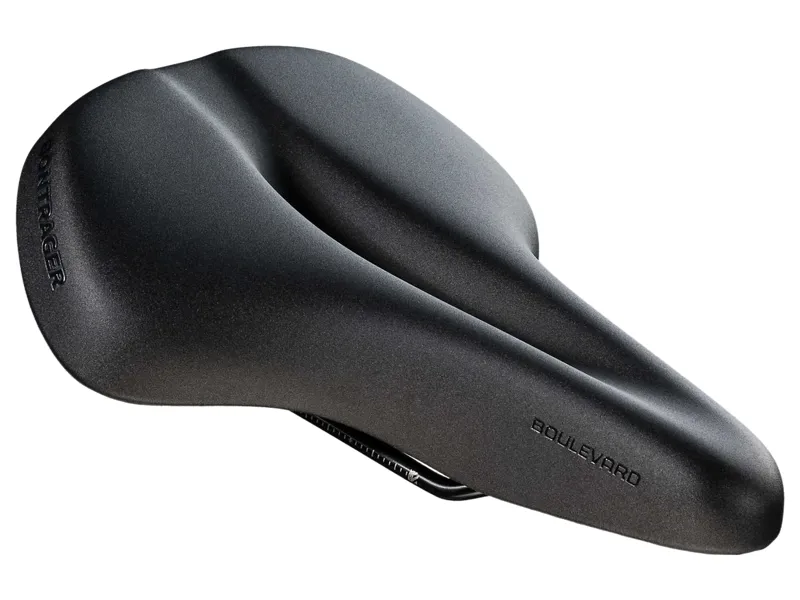Balfes Bikes Bontrager Boulevard Bike Saddle in Black | Free postage over £30, £10 off first order, price match & 0% finance.