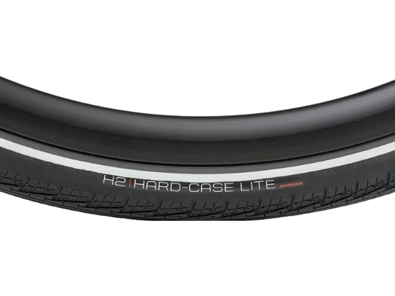Bontrager H2 Hard-Case Lite 700c Reflective Hybrid Tyre in Black-2