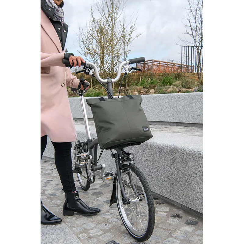 Brompton Borough Tote Bag Small in Olive-5