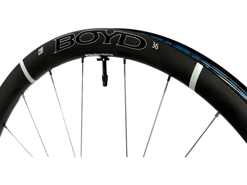 Boyd 36 Road Disc SL Carbon Fibre Wheelset HG in Black-4