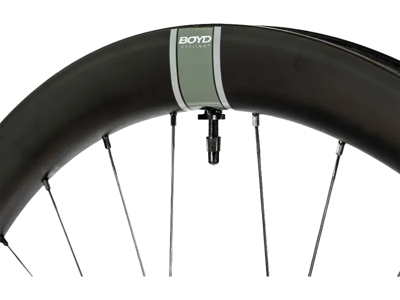 Boyd 44mm Disc Brake Carbon Fibre Wheelset HG in Black-3