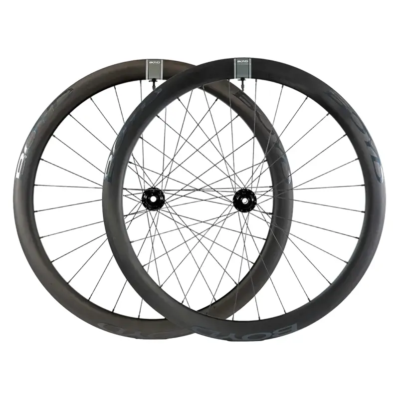 Balfes Bikes Boyd 44mm Disc Brake Carbon Fibre Wheelset HG in Black | Free postage over £30, £10 off first order, price match & 0% finance.