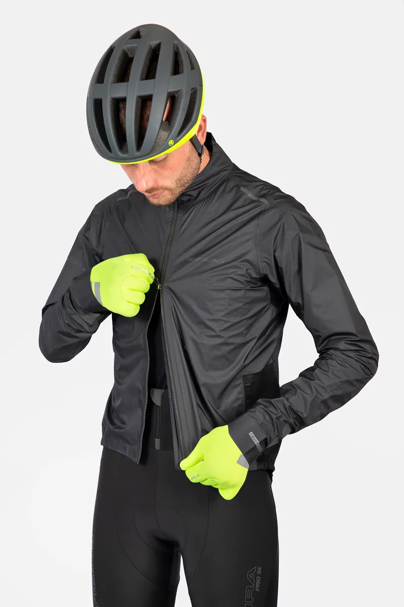 Endura Pro SL Waterproof Shell Jacket in Hi-Viz Yellow-5