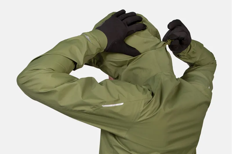 Endura GV500 Waterproof Jacket in Olive Green-4
