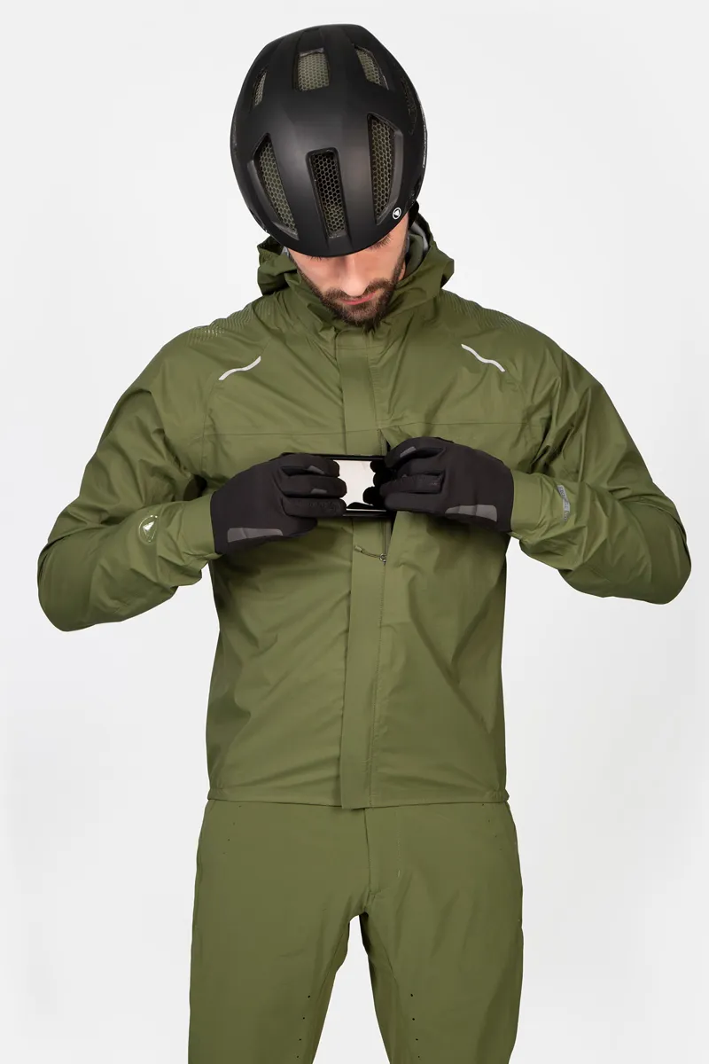 Endura GV500 Waterproof Jacket in Olive Green-7
