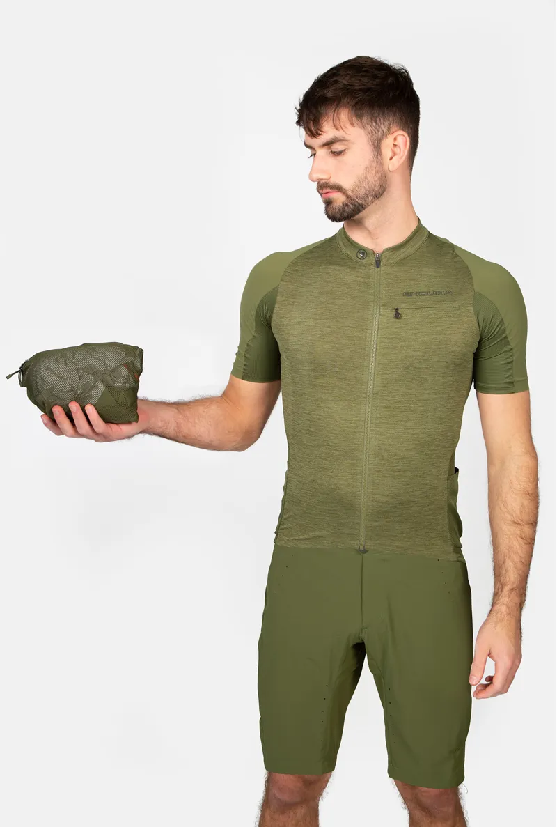 Endura GV500 Waterproof Jacket in Olive Green-8