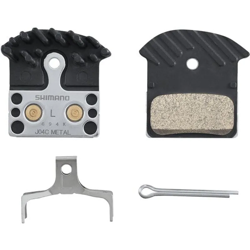 J04C Metal Pad/Spring Al/Ss Back Brake Pads With Fin 