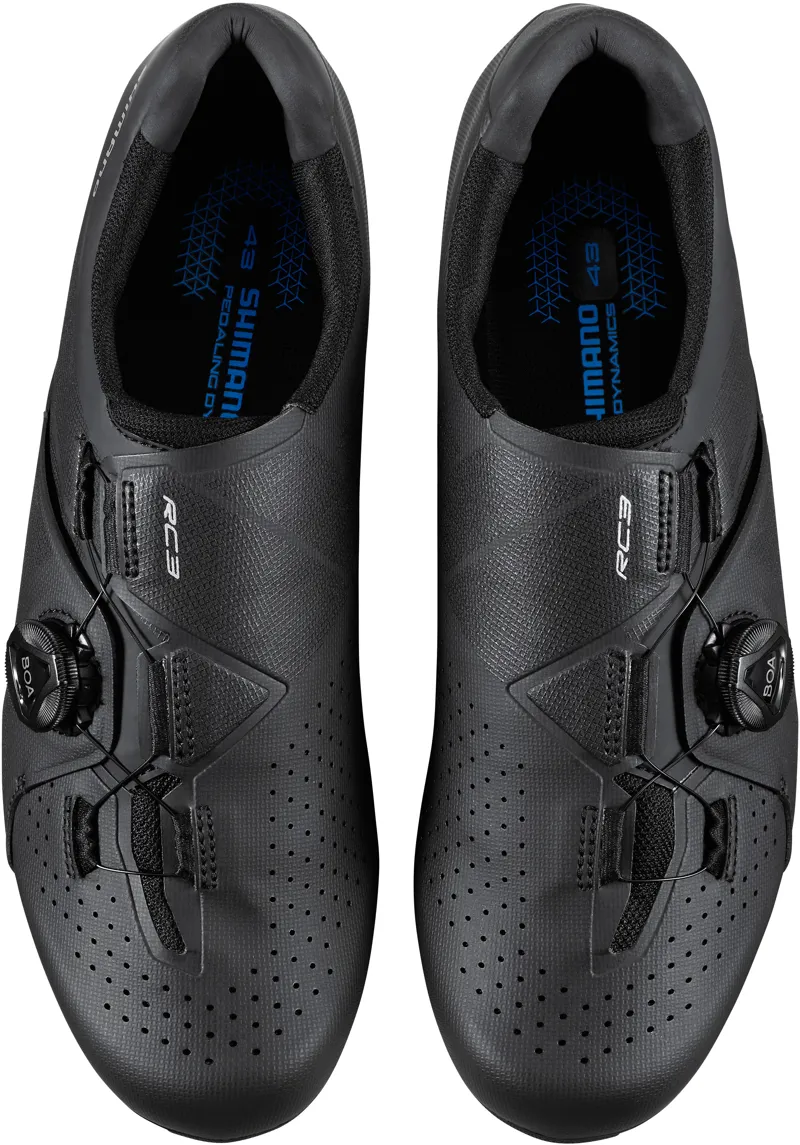 SHIMANO SH-RC300 Value-Packed Road Cycling Shoe, Black, 8.5-9 Men (EU 43) Rc300 Sepatu Cleat Roadbike Shimano Shimano Cleats SHIMANO SH