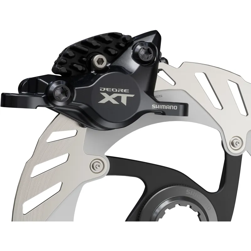 Shimano BR-M8200 XT 2 pot disc brake calliper post mount in Black-4