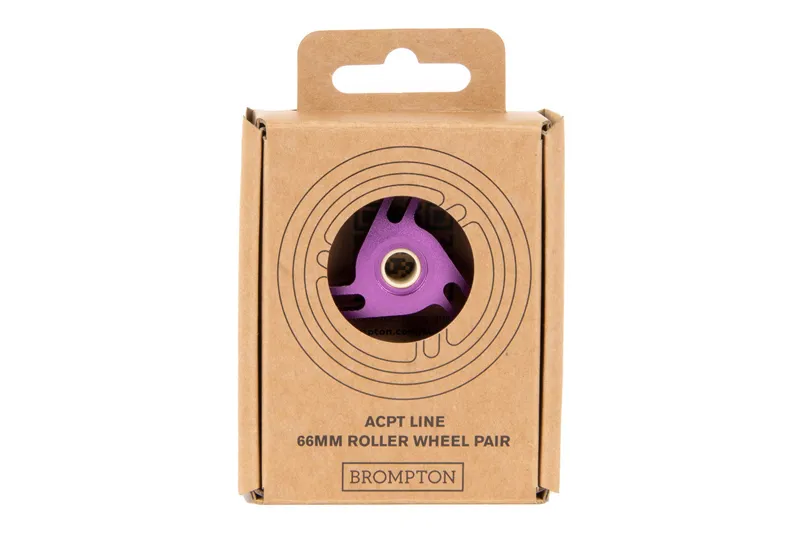 Brompton ACPT Line Roller Wheel Pair in Purple-2