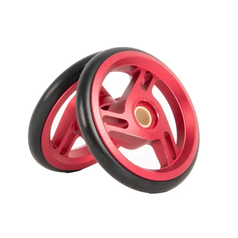 Balfes Bikes Brompton ACPT Line Roller Wheel Pair in Red | Free postage over £30, £10 off first order, price match & 0% finance.