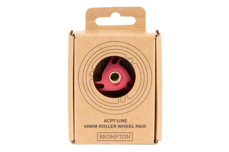 Brompton ACPT Line Roller Wheel Pair in Red-2