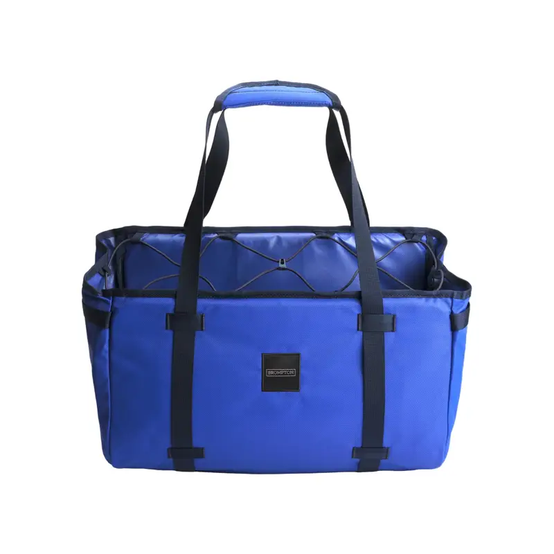 Balfes Bikes Brompton Basket Bag L + Brace + Frame 23L in Blue | Free postage over £30, £10 off first order, price match & 0% finance.